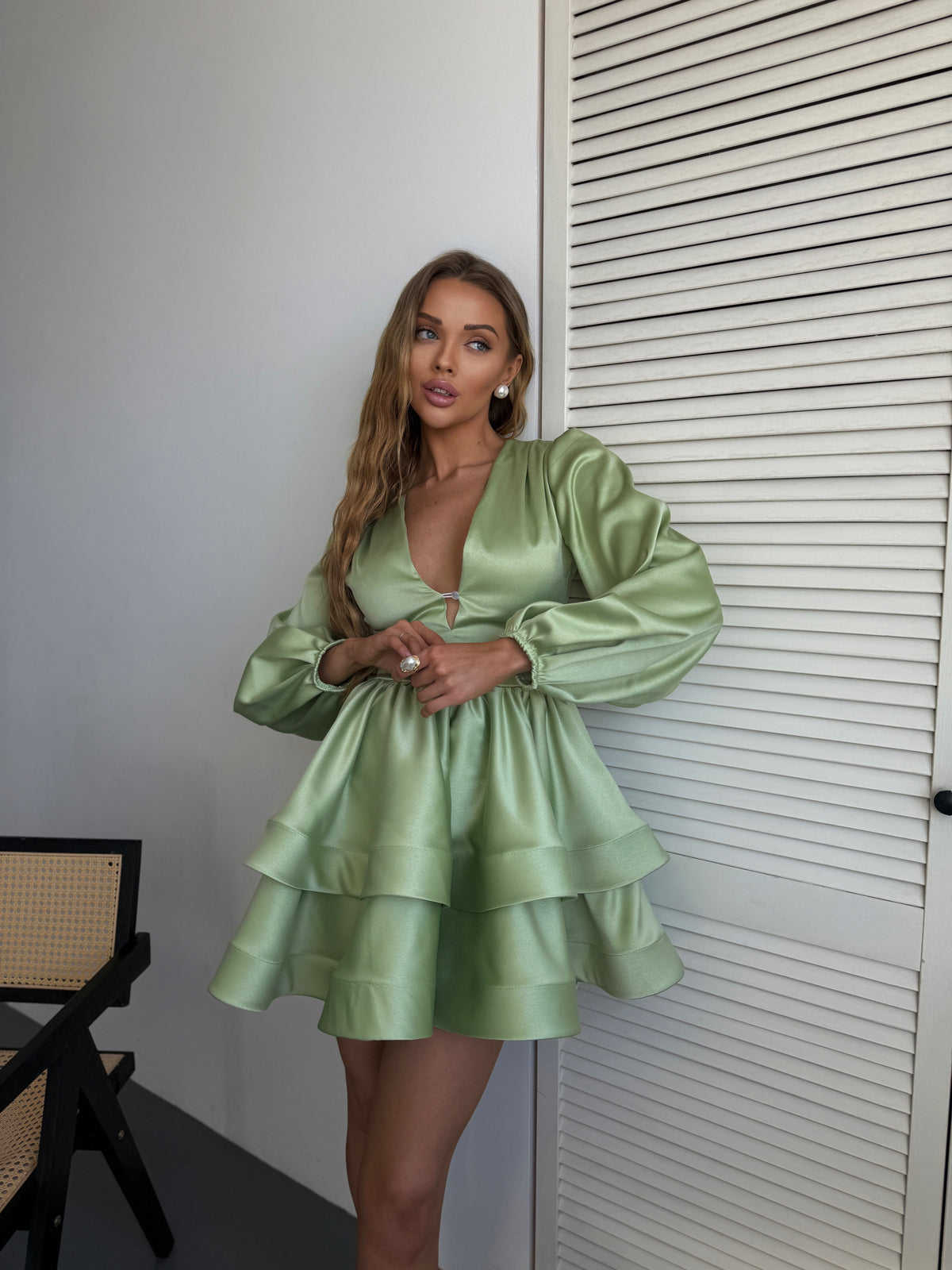 Dress "Olimp" sage green