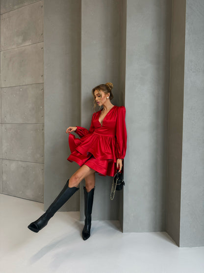 Dress "Olimp" bright red