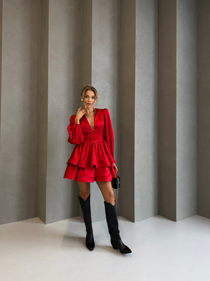 Dress "Olimp" bright red