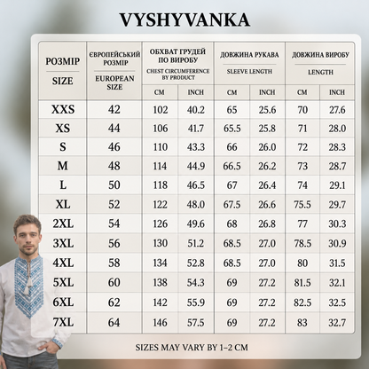 Vyshyvanka “Mykola” blue