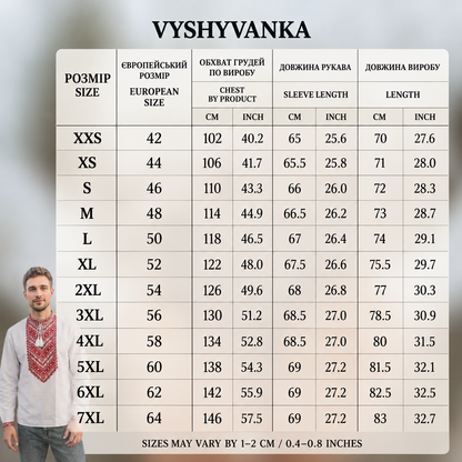 Vyshyvanka “Mykola” red