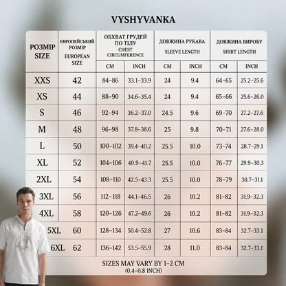Вишиванка "Nazar short" сіра