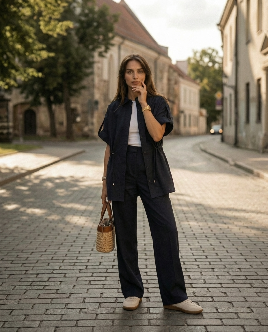 Kostiumas „Rich“ tamsiai mėlynas