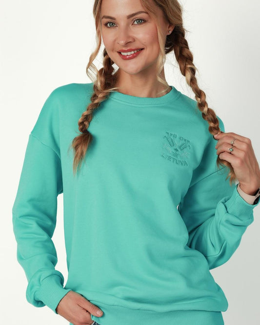 Sweatshirt „Lietuva“ mentholgrün, für Damen und für Herren