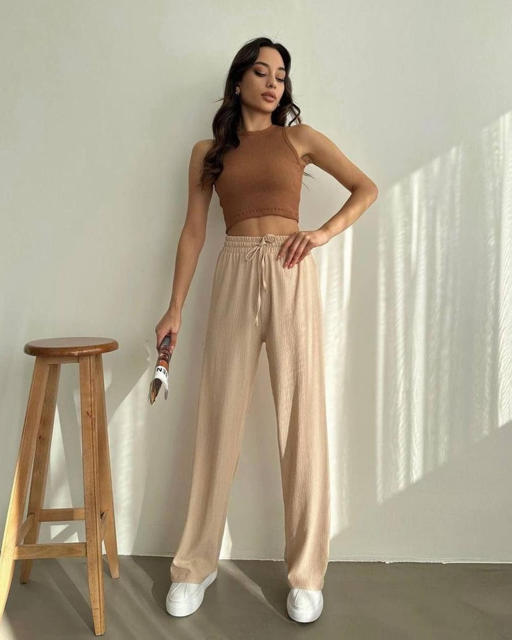 Hose „Walking“ beige