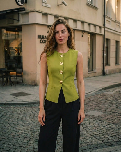 Liemenė „Karolina“, žalios spalvos