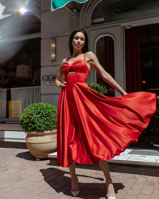 Dress "Estelle"  ruby red