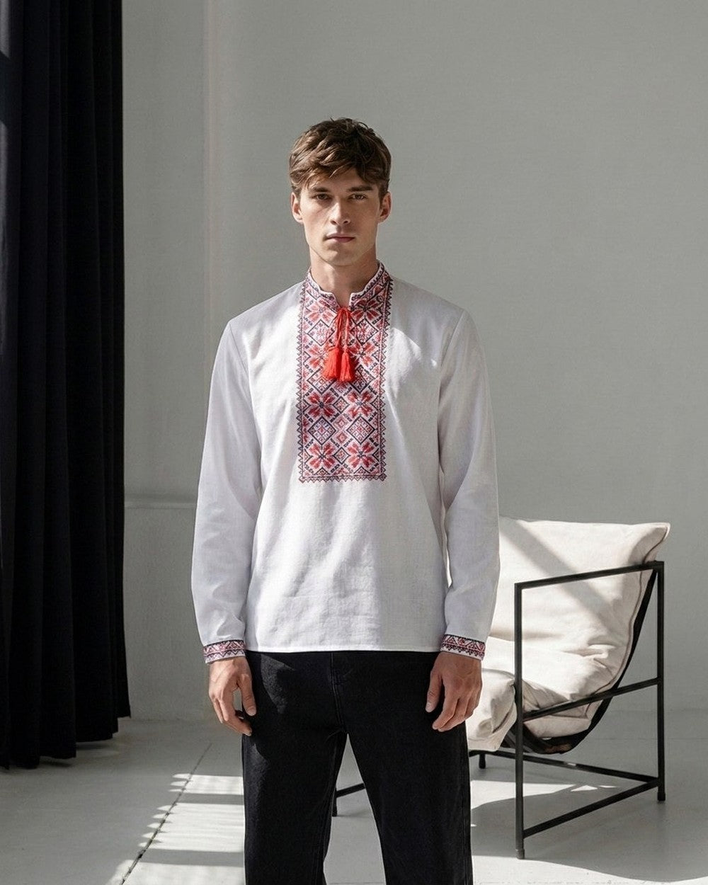Vyshyvanka "Tribal" red