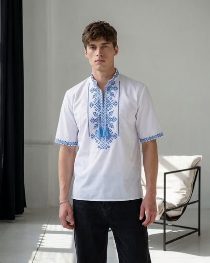 Вишиванка "Сlassic short" blue