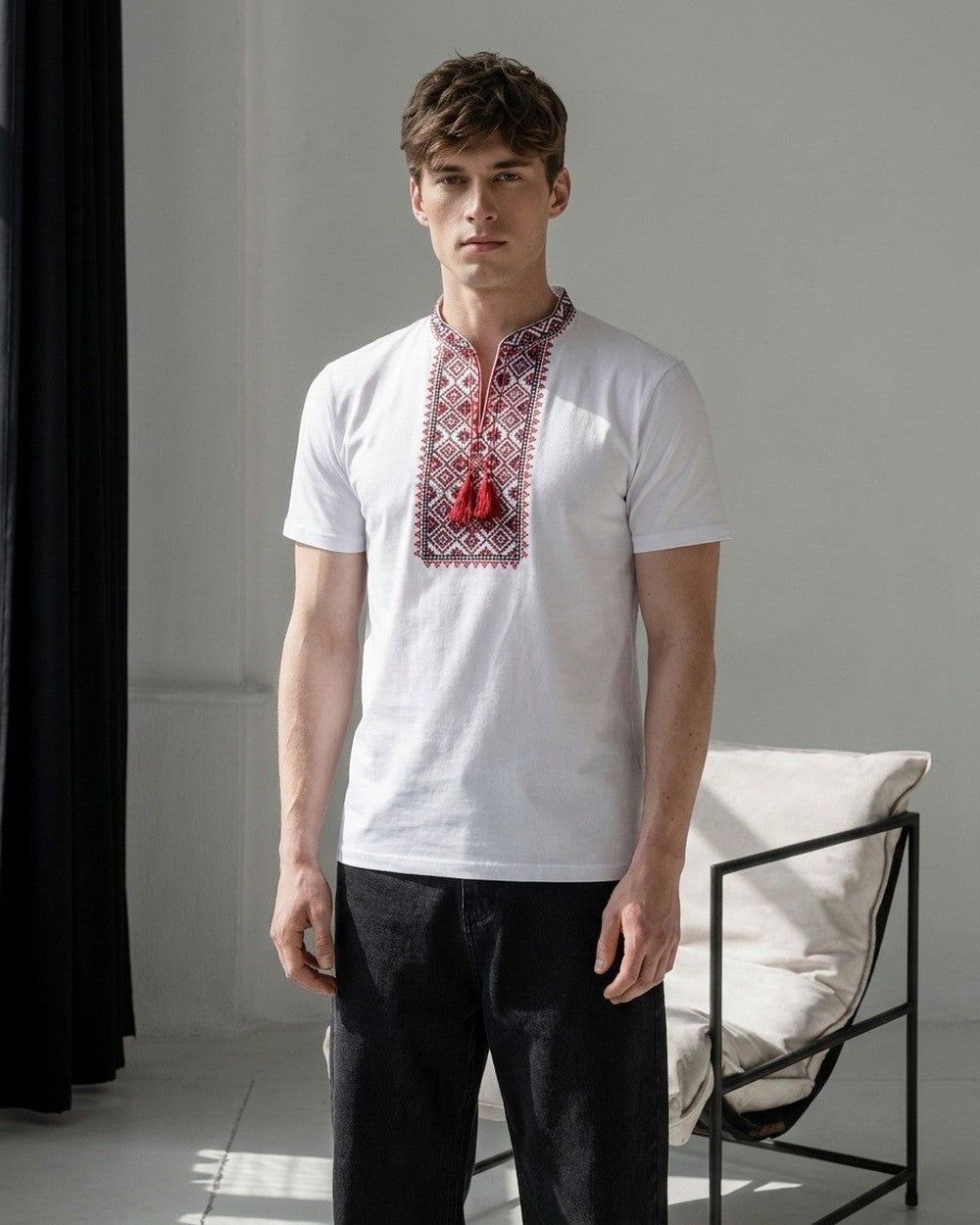 T-Shirt „Oberig“ rot