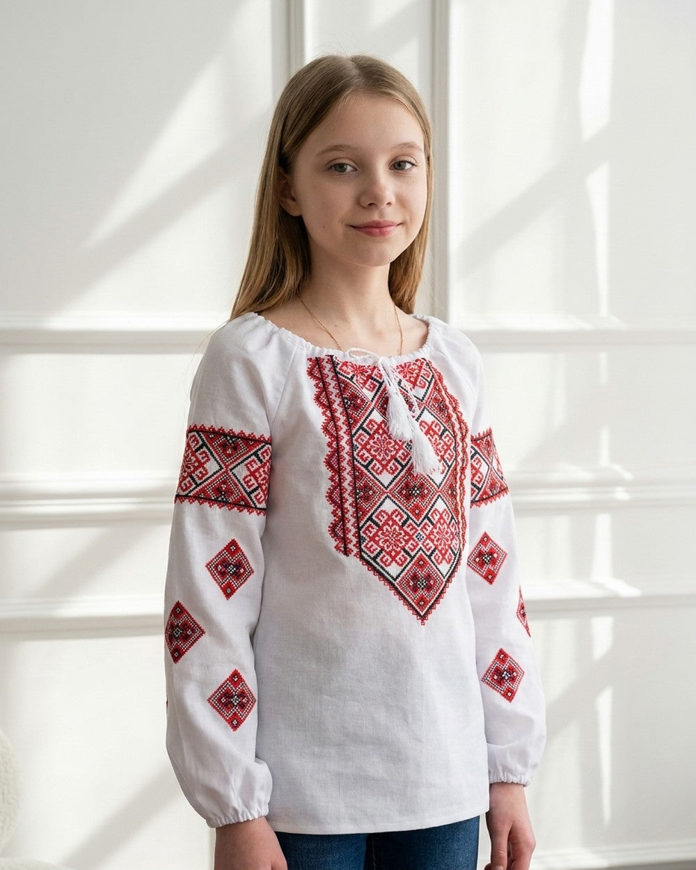 Vyshyvanka "Maryna" red