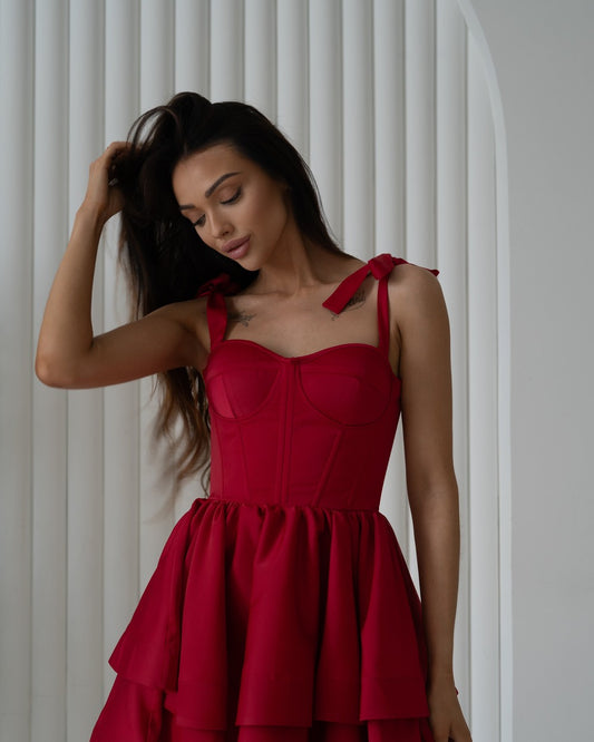 Dress "Jolie" red