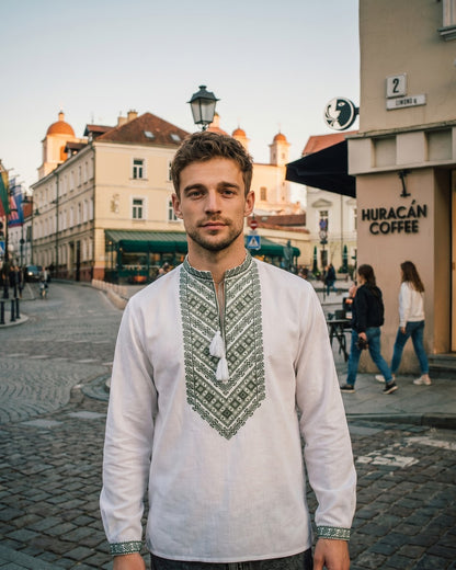 Vyshyvanka “Mykola” green