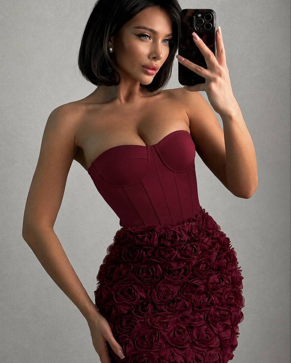 Kleid „Rina“ marsala