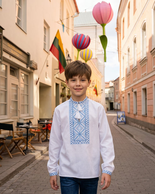 Vyšyvanka "Taras" mėlyna