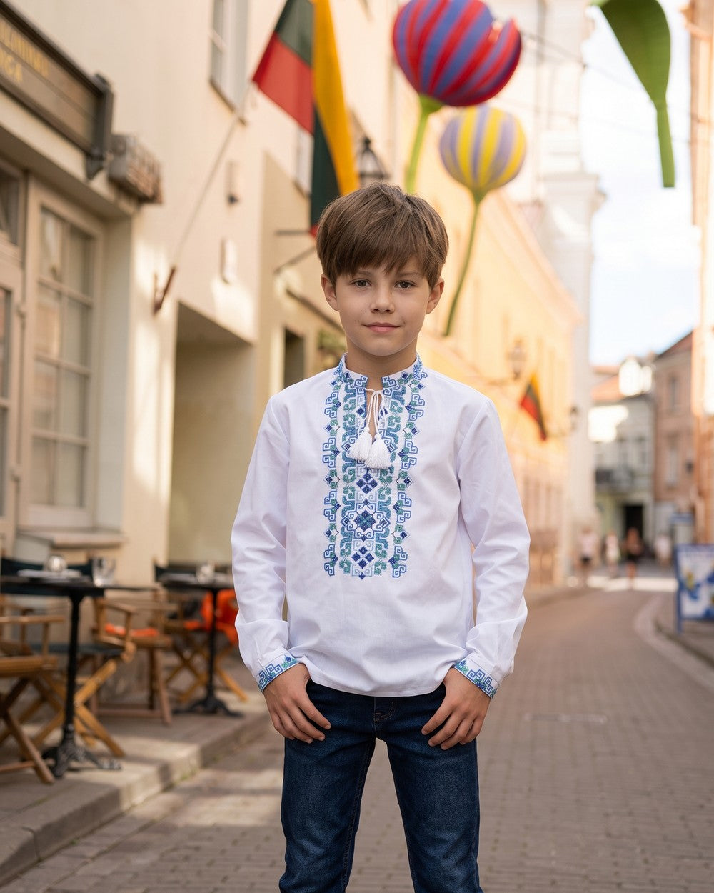 Vyshyvanka "Myron" blue