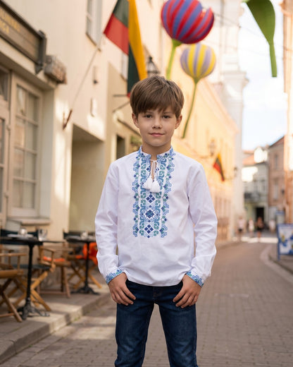 Vyshyvanka "Myron" blue