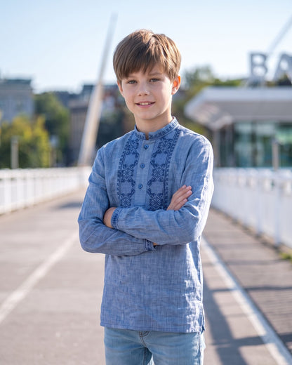 Vyshyvanka "Pavlo" blue