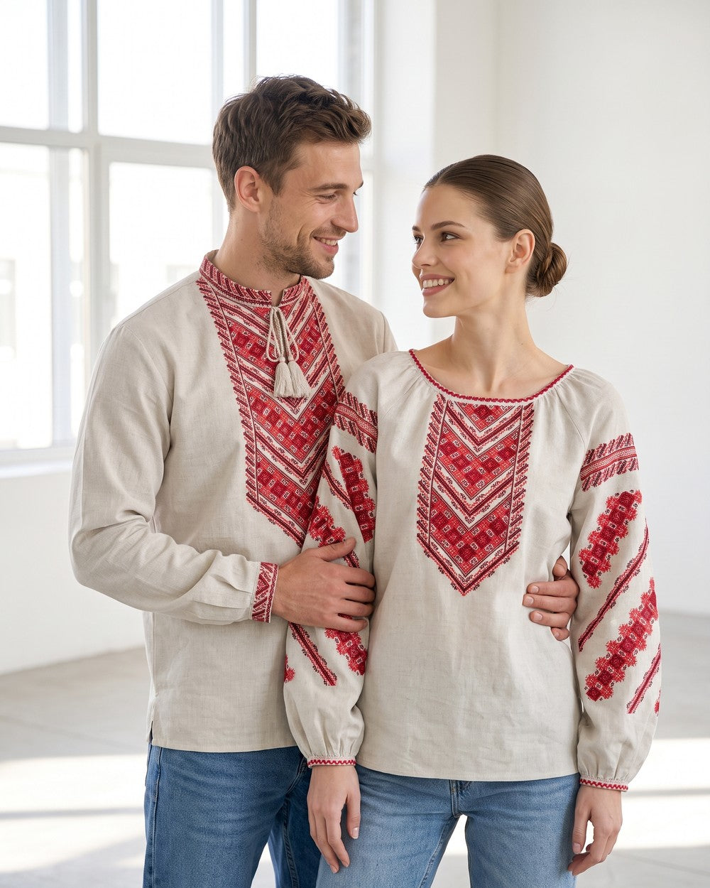 Family set "Nazarenky" red