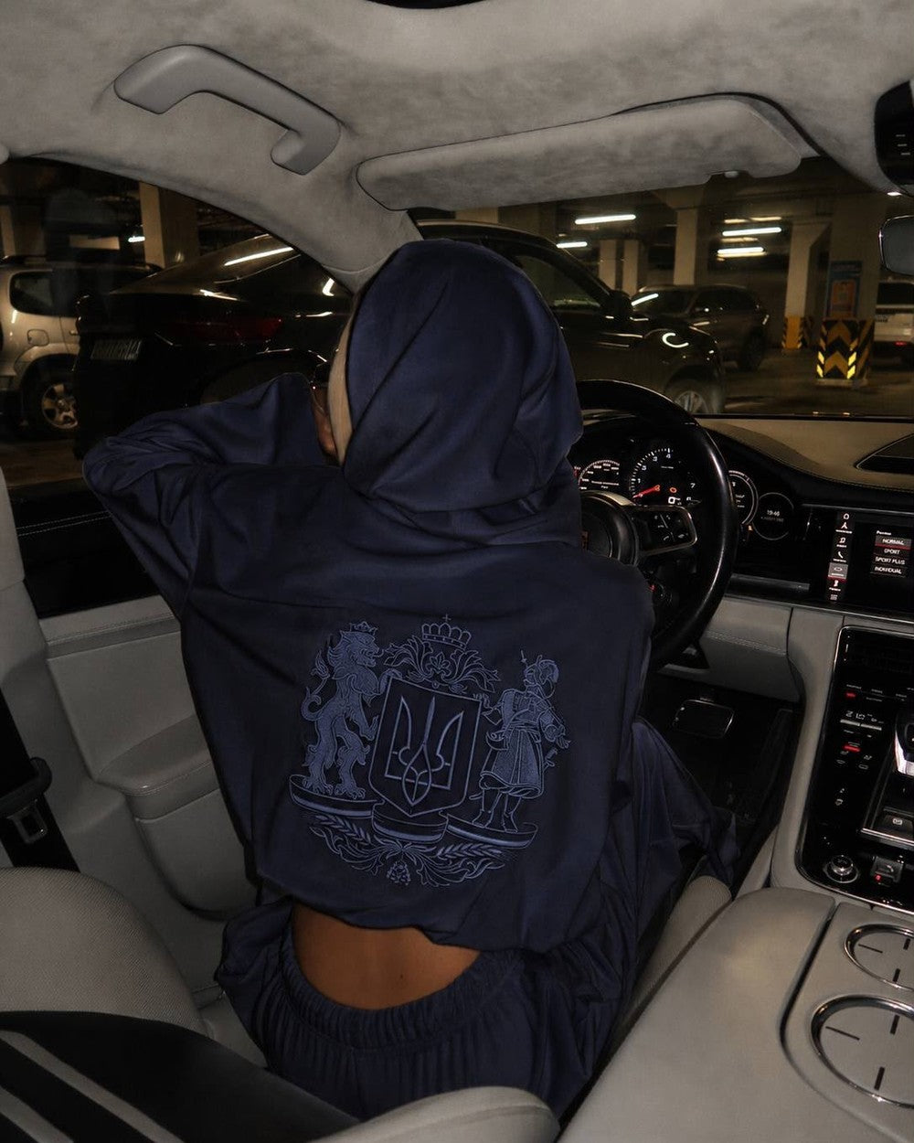 Sport Suit "Gerb Velour" dark blue