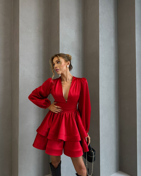 Dress "Olimp" bright red