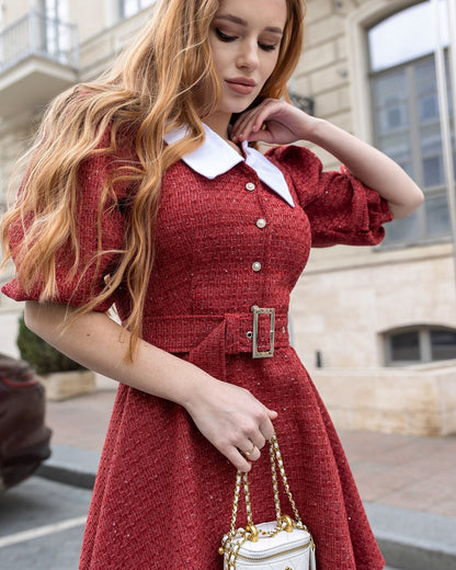 Suknelė "Charlotte" raudona