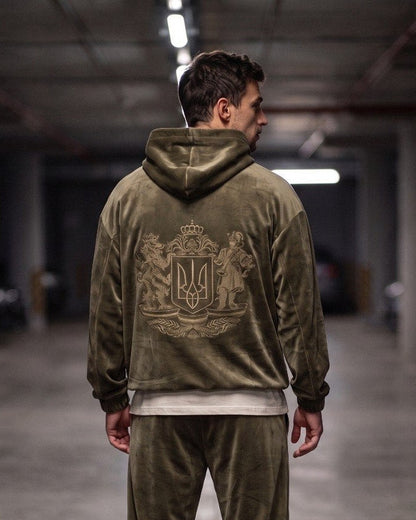 Sport Suit "Gerb Velour" Khaki Men