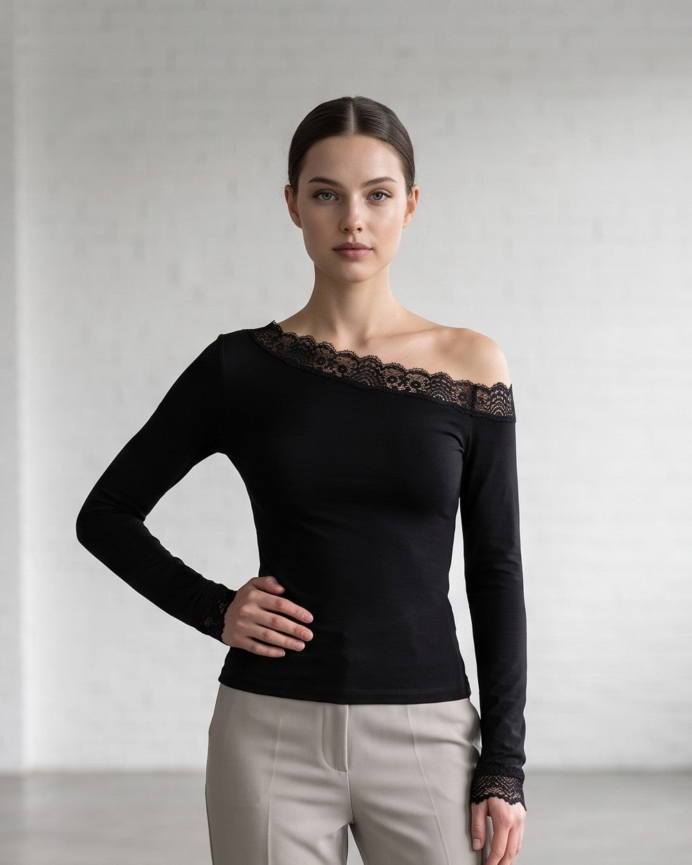 Blouse "Flow" black