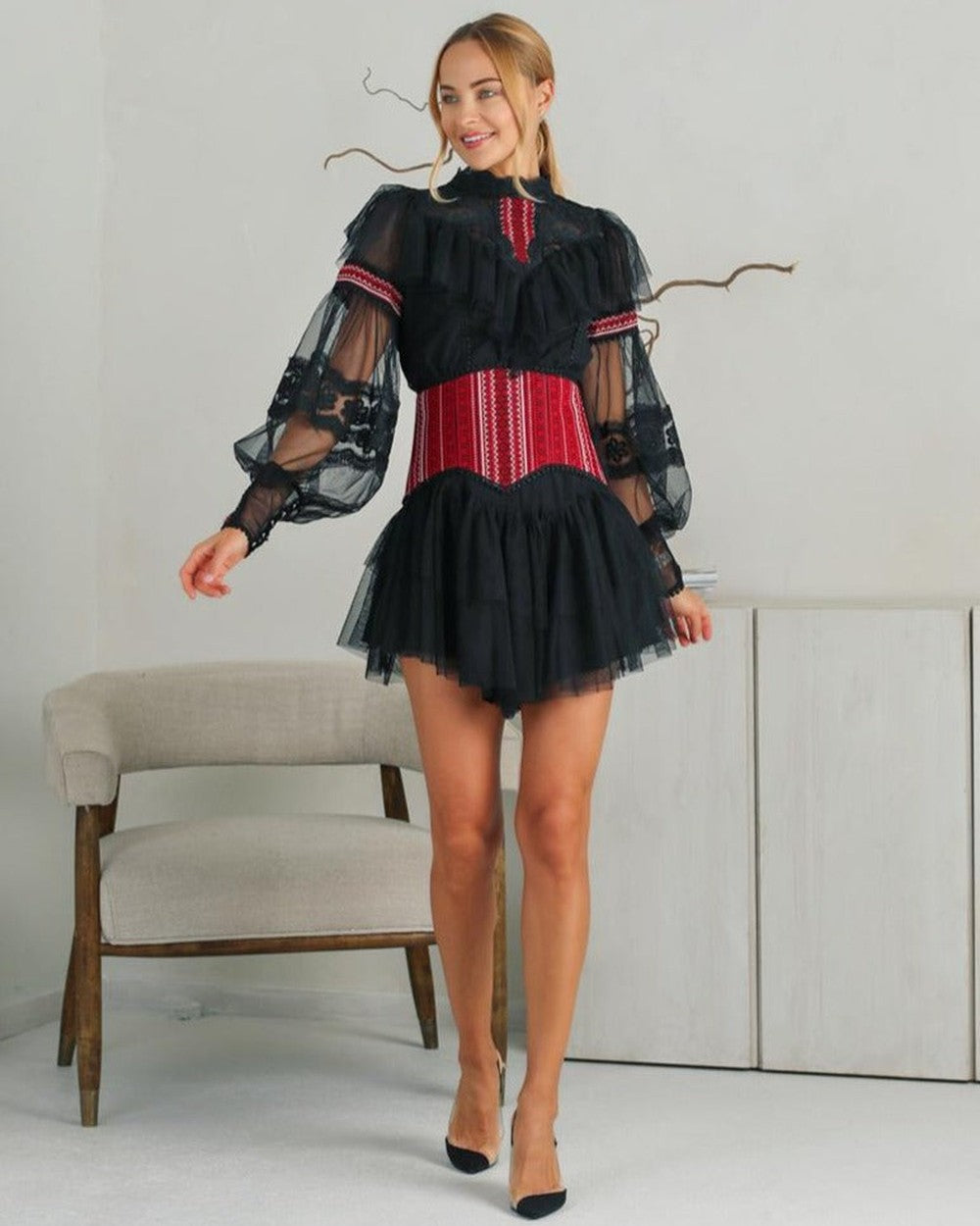 Dress “Blazer-corset” black