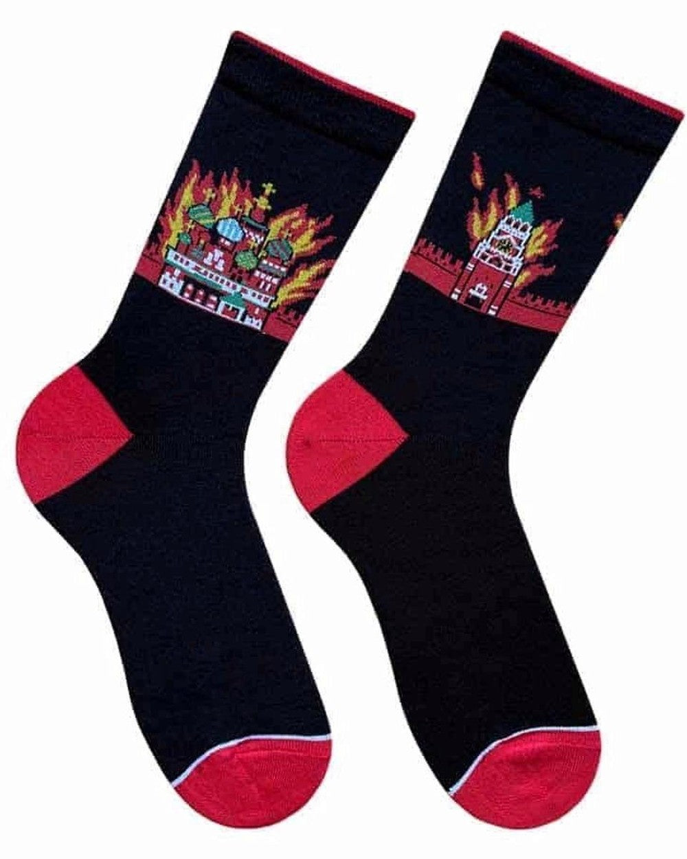 Socken „Der Kreml brennt“ (auf Bestellung)