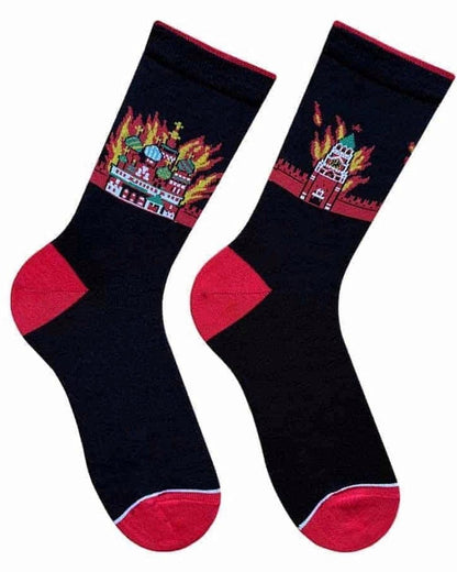 Socken „Der Kreml brennt“ (auf Bestellung)