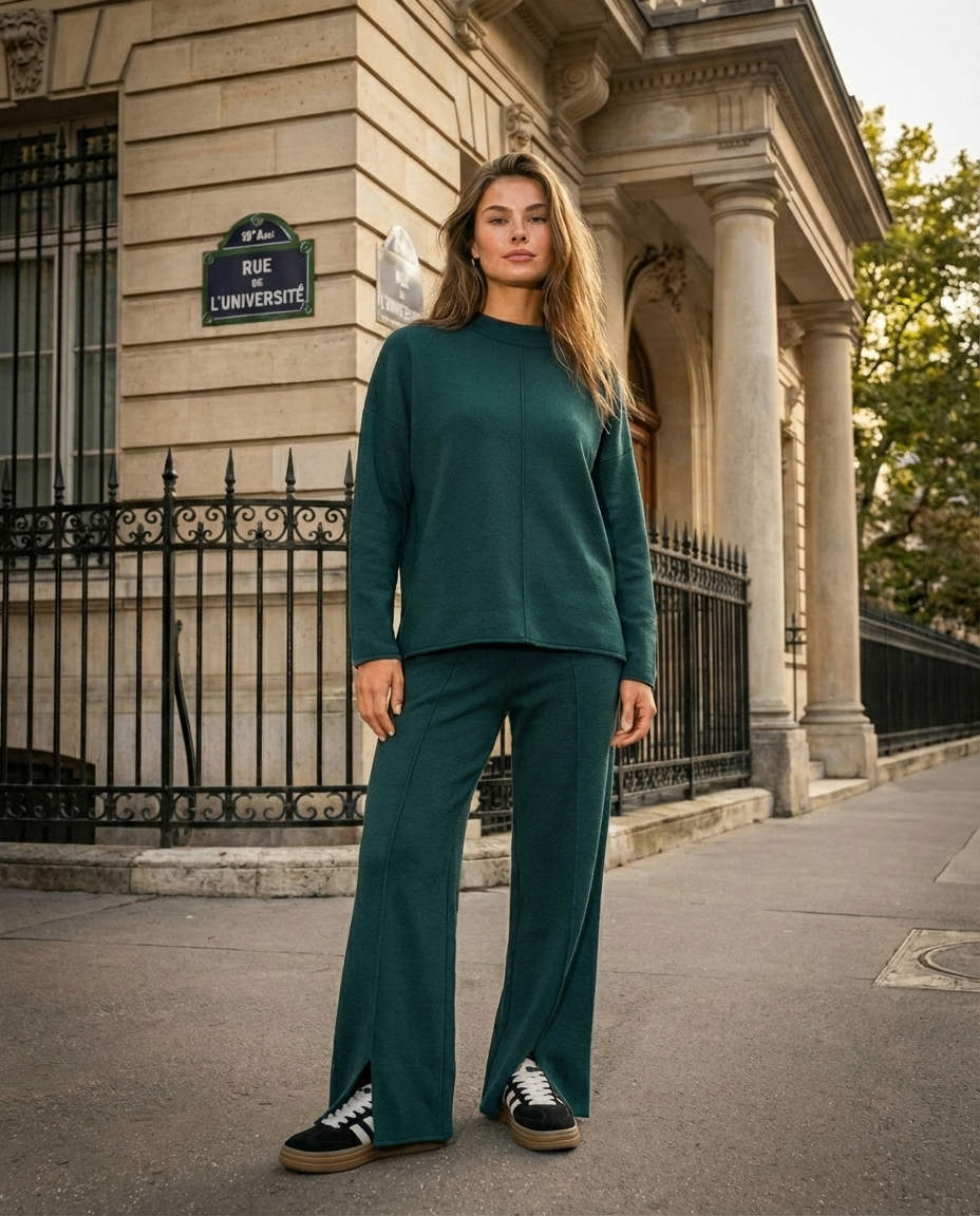 Kostiumas „Antonia“ žalios spalvos