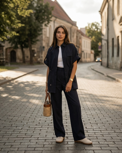 Kostiumas „Rich“ tamsiai mėlynas