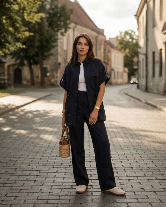 Kostiumas „Rich“ tamsiai mėlynas