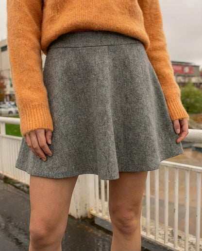 Sijonas „Cashmere“, pilkos spalvos