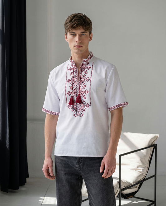 Vyshyvanka "Modern Heritage" red