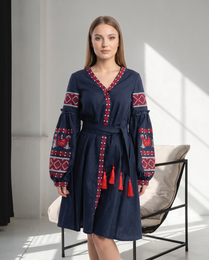 Vyshyvanka Dress Violet