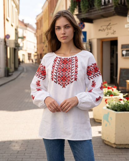 Vyshyvanka "Praga" red