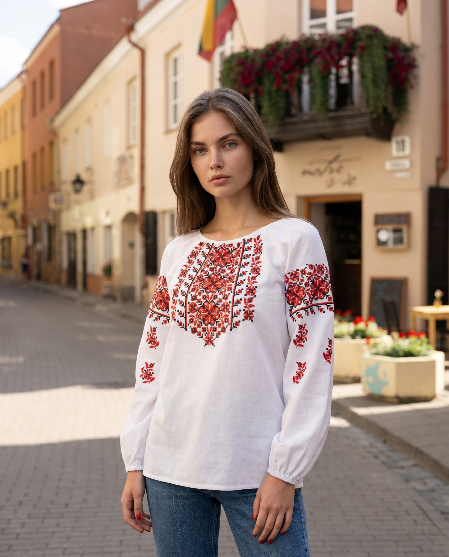 Vyshyvanka "Praga" red