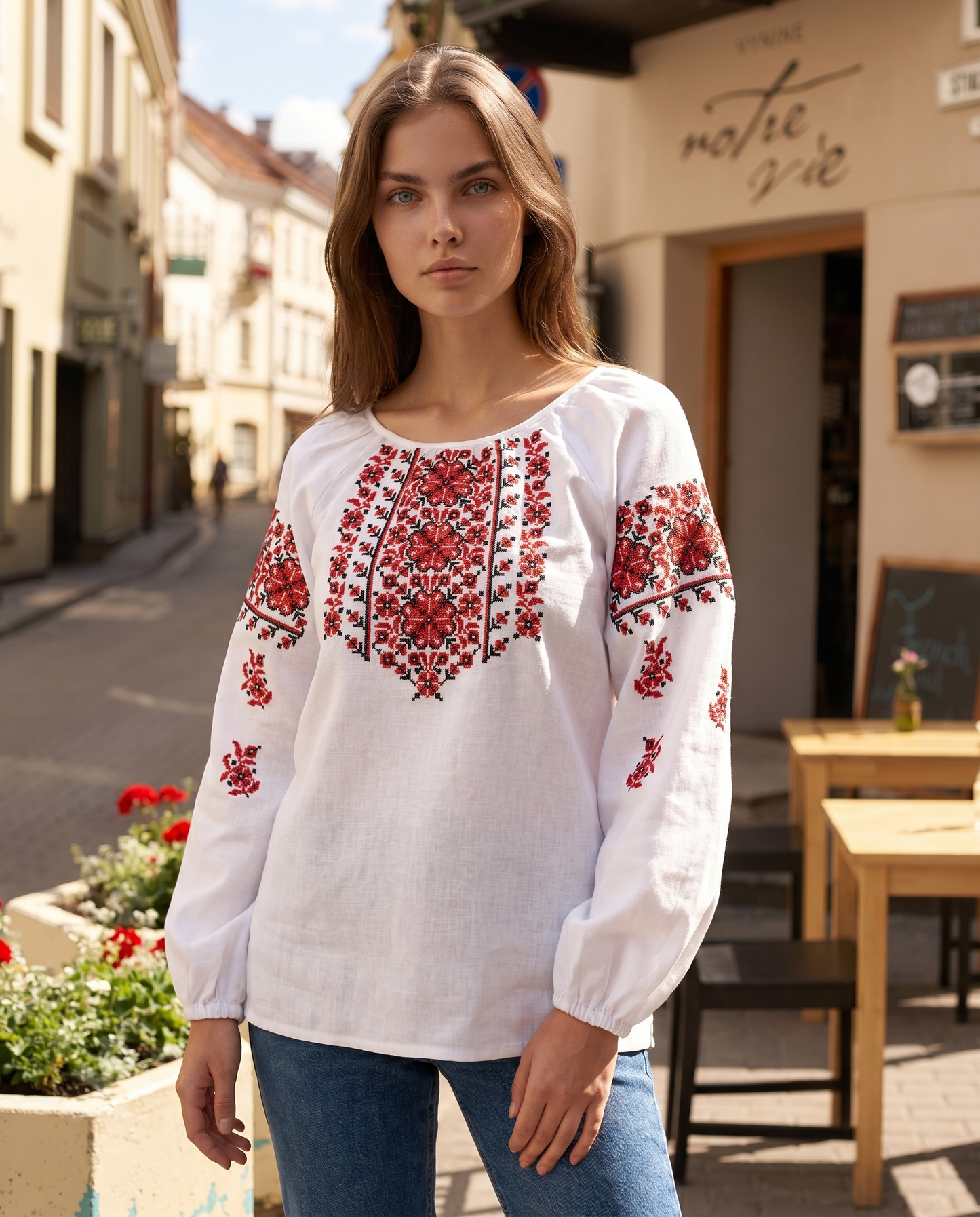 Vyshyvanka "Praga" red