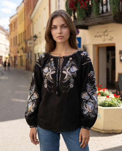 Vyshyvanka "Sicilia" black