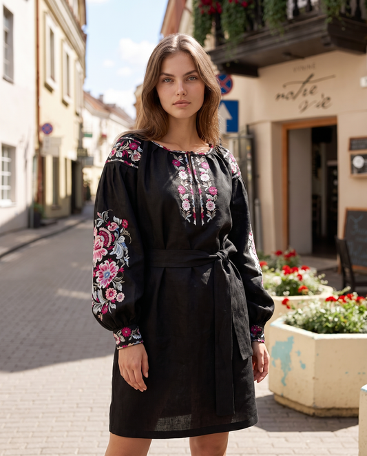 Вишиванка сукня "Vesnyana" коротка