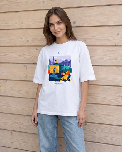 Marškinėliai "Lviv" balta