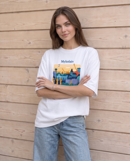 Футболка "Mykolaiv" біла