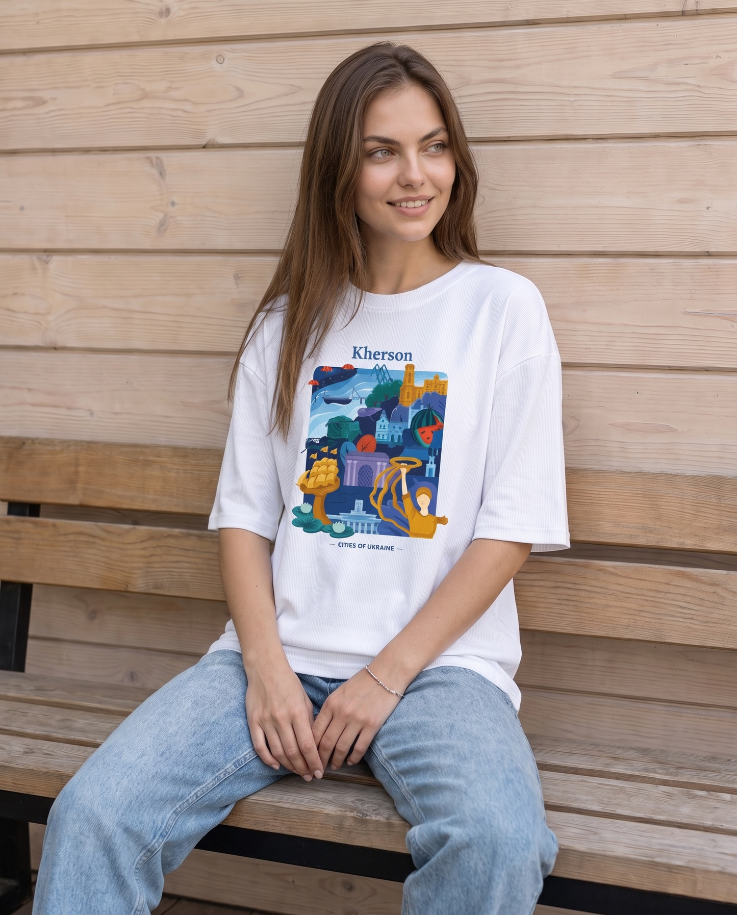 T-Shirt "Kherson" white