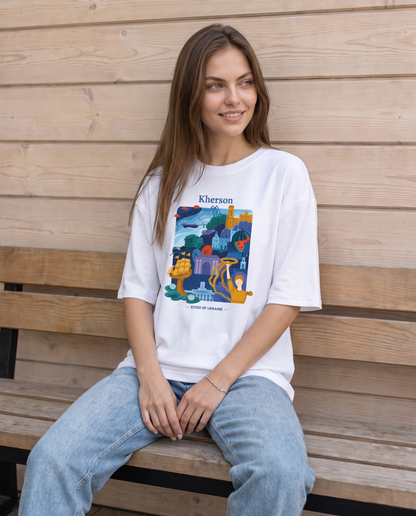 T-Shirt "Kherson" white