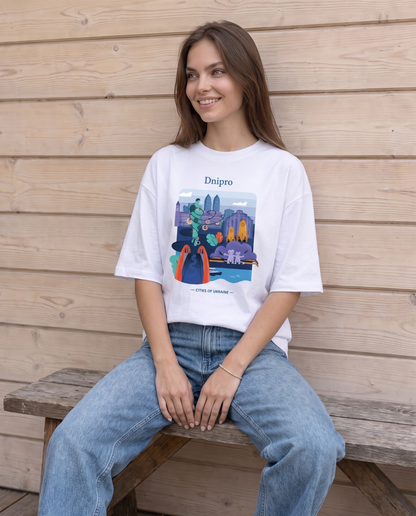 T-Shirt "Dnipro" white