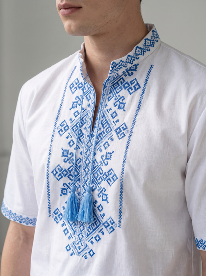 Vyšyvanka  "Сlassic short" blue
