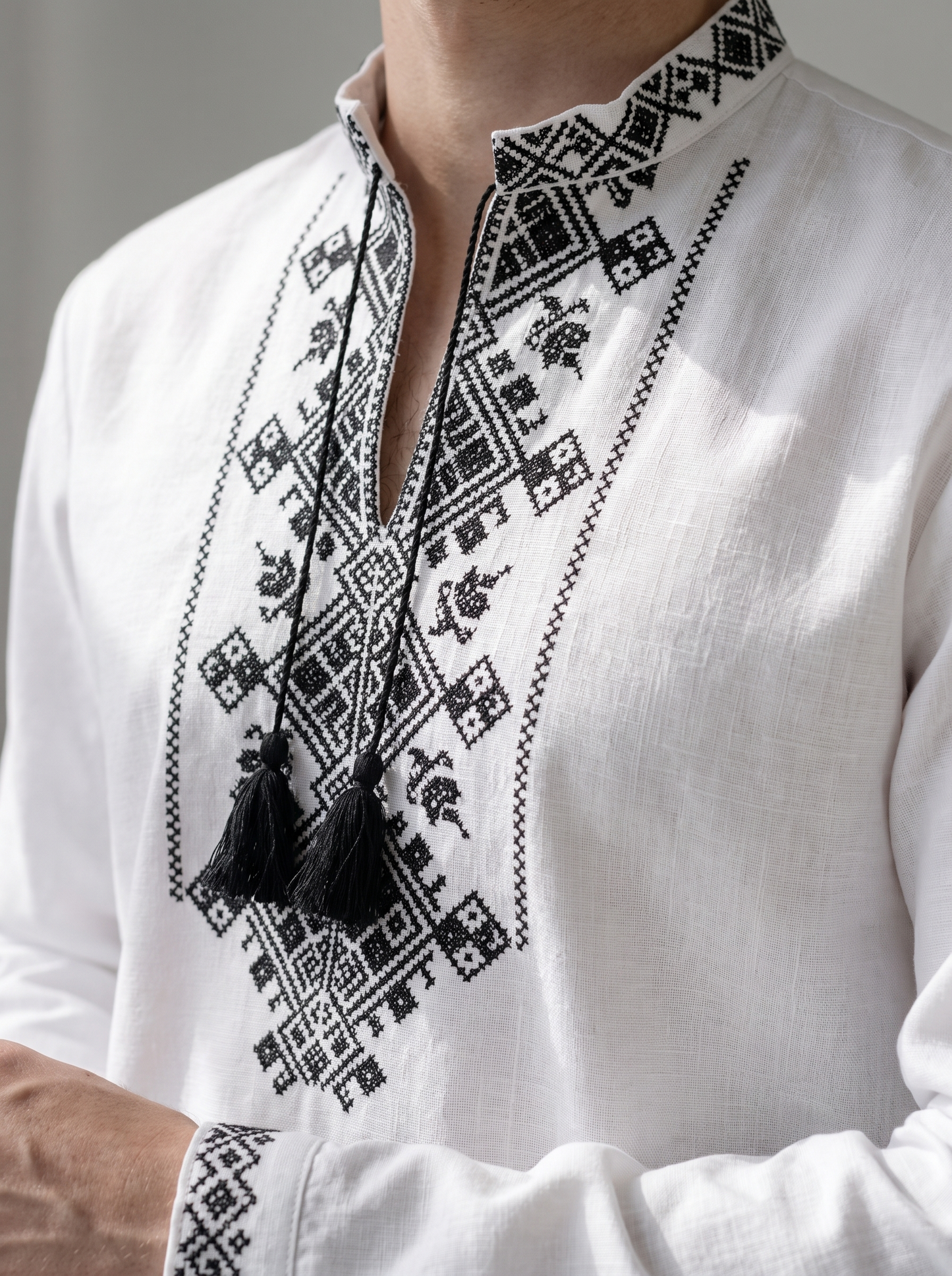 Vyshyvanka "Classic" white and black