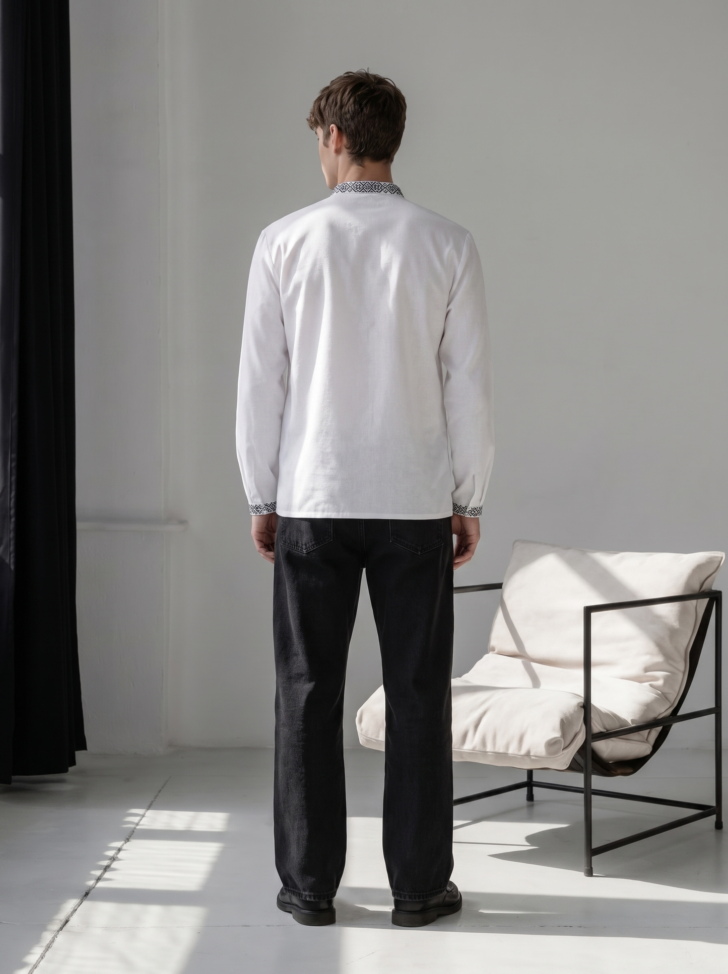 Vyshyvanka "Classic" white and black